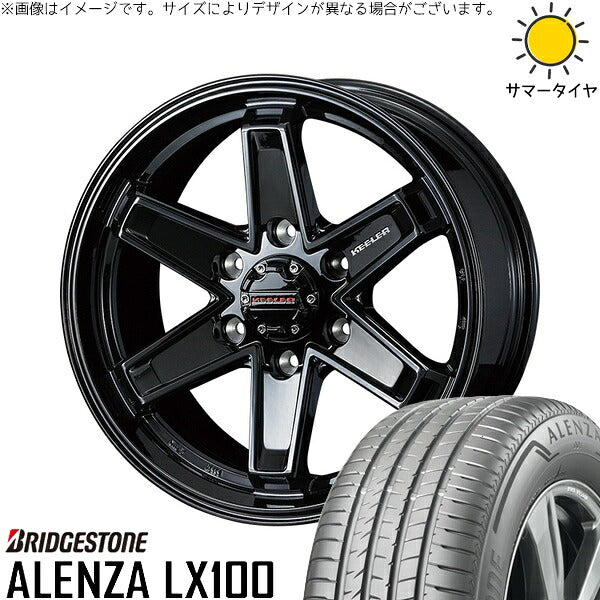 ブリヂストン アレンザ LX100 (ALENZA LX100) 215/70R16 + キーラータクティクス グロスブラック 16インチ 6.5J +38 6H139.7P サマー・ホイール4本セット。1枚目。