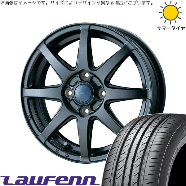ラウフェン Gフィット AS01 LH42 185/60R15 + AZ sports LX-8 ダークグレーメタリック 15インチ 5.5J +50 4H100P サマー・ホイール4本セット。1枚目。