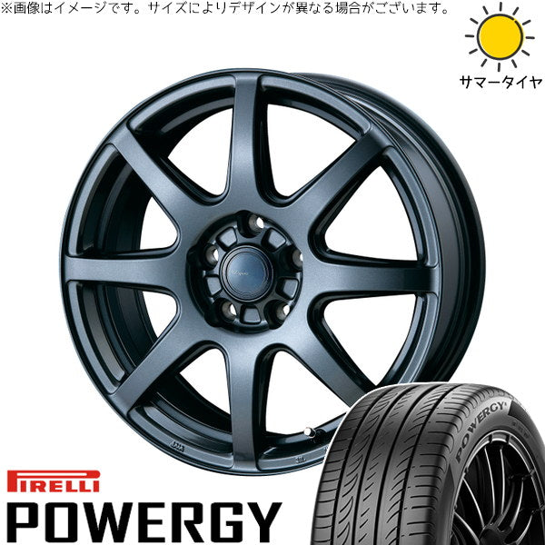 ピレリ パワジー 215/55R17 + AZ sports LX-8 ダークグレーメタリック 17インチ 7.0J +53 5H114.3P サマー・ホイール4本セット。1枚目。