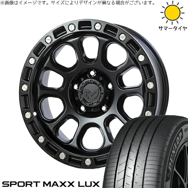 ダンロップ スポーツマックス LUX 235/50R18 + MKW M205 ブラックキャット 18インチ 8J +40 5H114.3P サマー・ホイール4本セット。1枚目。