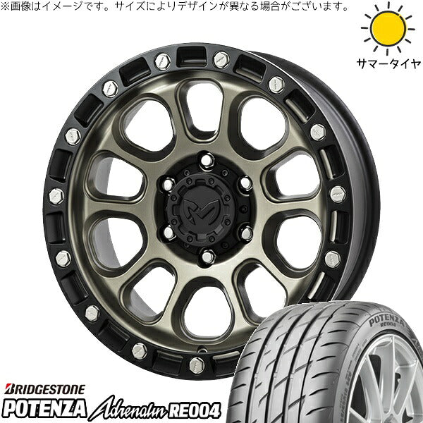 ブリヂストン ポテンザ アドレナリン RE004 225/45R18 + MKW M205 コヨーテブロンズ 18インチ 8J +40 5H114.3P サマー・ホイール4本セット。1枚目。