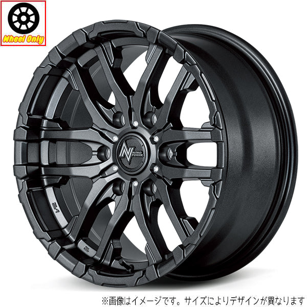 キャラバン 0 15インチ アルミホイール 6穴139.7 | MID ナイトロパワー M26 クロスファング 6J +45 1本