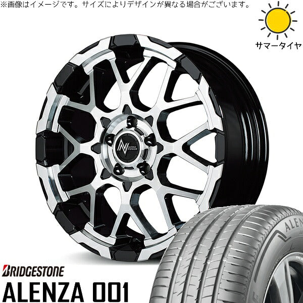 ブリヂストン アレンザ 001 215/65R16 + ナイトロパワー M28 バレット ブラック/ミラーカット 16インチ 7J +40 5H114.3P サマー・ホイール4本セット。1枚目。