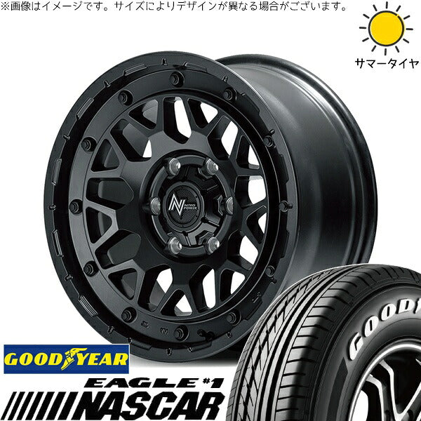 グッドイヤー イーグル ナスカー 215/65R16 + ナイトロパワー M29 スティンガー バレルブラック 16インチ 6.5J +38 6H139.7P サマー・ホイール4本セット。1枚目。