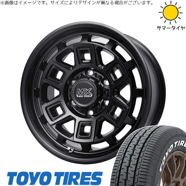 トーヨータイヤ H30 215/60R17 + マッドクロス アイヴァー マットブラック 17インチ 7J +38 5H114.3P サマー・ホイール4本セット。1枚目。