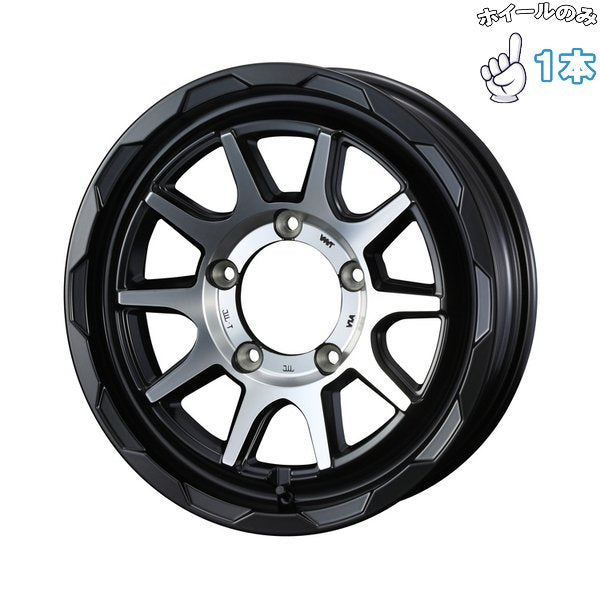 ジムニーシエラ ノマド JB JC74 16インチ アルミホイール 5穴139.7 | ウェッズ マッドヴァンス06 マットブラックポリッシュ 6J 1本