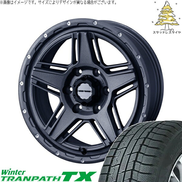 トーヨータイヤ ウィンタートランパス TX 215/70R15 + マッドヴァンス07 フリントグレー 15インチ 6J +33 6H139.7P スタッドレス・ホイール4本セット。1枚目。