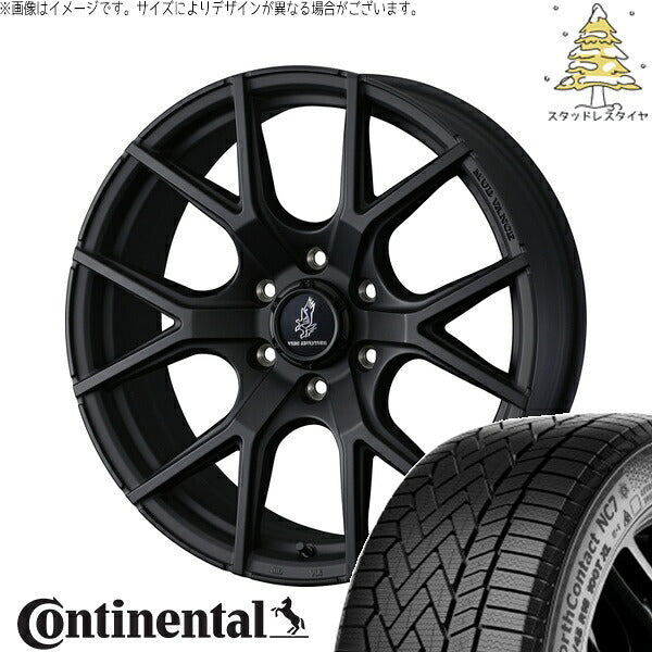 コンチネンタル ノースコンタクト NC7 265/60R18 + マッドヴァンスSD フルマットブラック 18インチ 8J +20 6H139.7P スタッドレス・ホイール4本セット。1枚目。