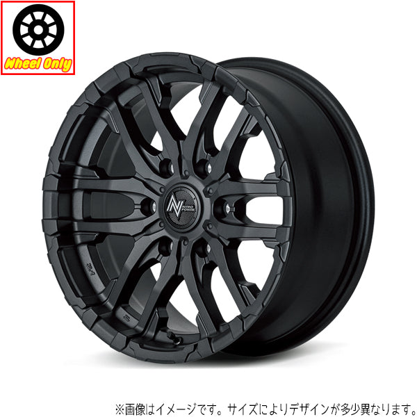 ハイエース 17インチ アルミホイール 6穴139.7 | MID ナイトロパワー M26 クロスファング 8J +20 4本セット