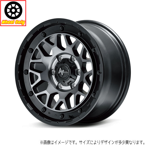 NBOX ムーブ 14インチ アルミホイール 4穴100 | MID ナイトロパワー M29 スティンガー 4.5J +45 4本セット