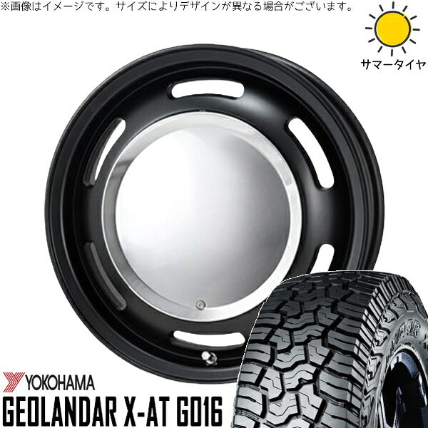 ヨコハマタイヤ ジオランダー X-A/T G016 (GEOLANDAR X-A/T G016) 195/80R15 + ラグテック ネオムーン2 マットブラック 15インチ 6J +33 6H139.7P サマー・ホイール4本セット。1枚目。