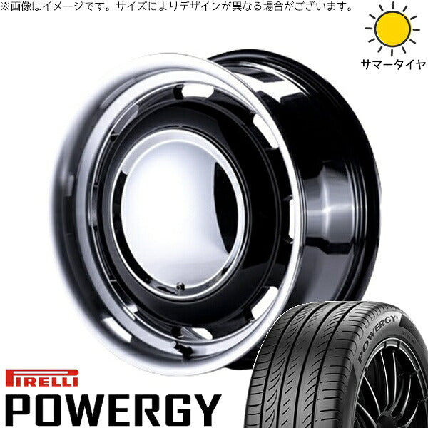 ピレリ パワジー 215/65R16 + ラグテック ネオムーン3 ブラック/リムポリッシュ 16インチ 6.5J +38 6H139.7P サマー・ホイール4本セット。1枚目。