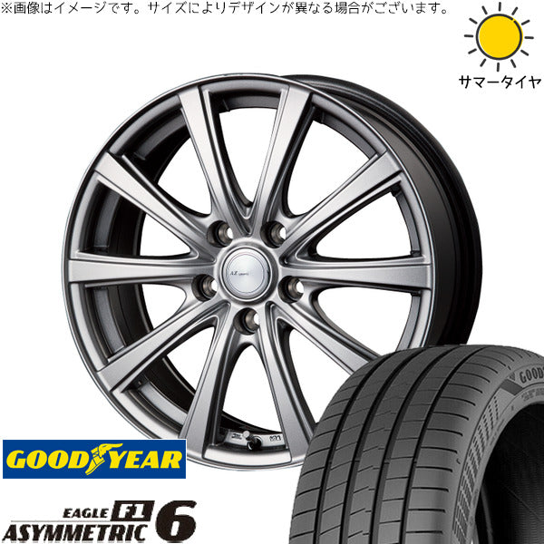 グッドイヤー イーグル F1 アシンメトリック6 235/50R18 + AZ sports NR-10 メタリックグレー 18インチ 7.5J +38 5H114.3P サマー・ホイール4本セット。1枚目。
