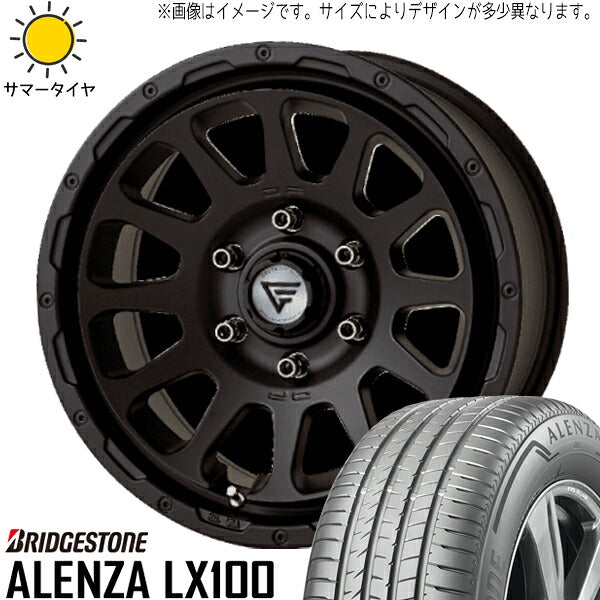 ブリヂストン アレンザ LX100 265/70R17 + オーバル マットブラック 17インチ 8J +20 6H139.7P サマー・ホイール4本セット。1枚目。