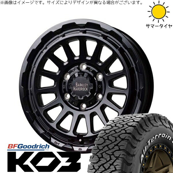 BFグッドリッチ オールテレーン T/A KO3 295/55R20 + バークレイ ハードロック リザード セミグロスブラック 20インチ 8.5J +55 6H139.7P サマー・ホイール4本セット。1枚目。