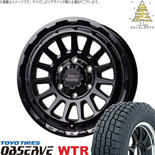 トーヨータイヤ オブザーブ W/T-R 285/70R17 + バークレイ ハードロック リザード セミグロスブラック 17インチ 8J +20 6H139.7P スタッドレス・ホイール4本セット。1枚目。