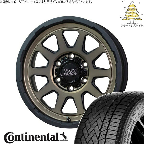 コンチネンタル ノースコンタクト NC7 265/65R17 + マッドクロス レンジャー マットブロンズ 17インチ 8J +20 6H139.7P スタッドレス・ホイール4本セット。1枚目。