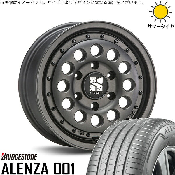 ブリヂストン アレンザ 001 215/65R16 + エクストリームJ ラギッド ガンブラック 16インチ 6.5J +38 6H139.7P サマー・ホイール4本セット。1枚目。