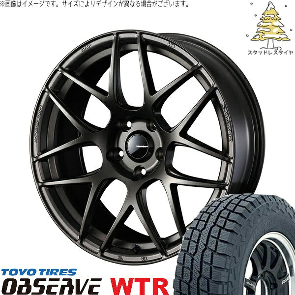 トーヨータイヤ オブザーブ W/T-R 245/65R17 + ウェッズスポーツ SA27R EJブロンズ 17インチ 7J +40 5H114.3P スタッドレス・ホイール4本セット。1枚目。