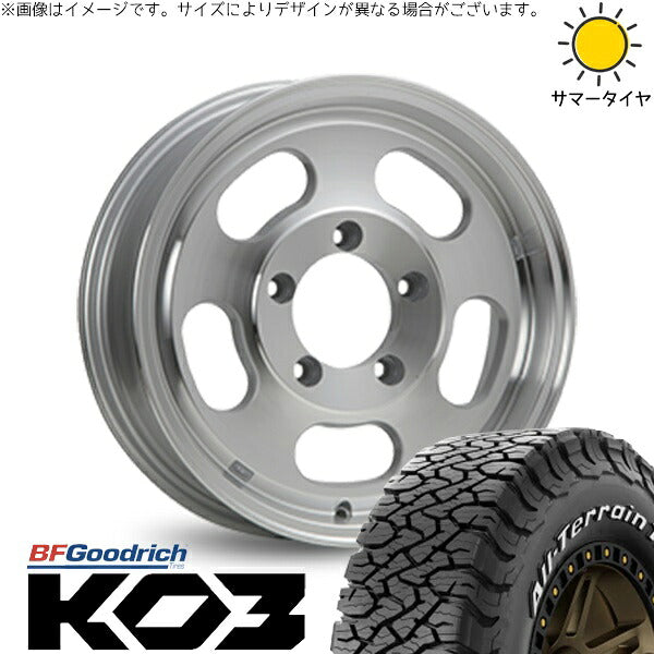 BFグッドリッチ オールテレーン T/A KO3 215/70R16 + エクストリームJ D:SLOT シルバーポリッシュ 16インチ 5.5J +22 5H139.7P サマー・ホイール4本セット。1枚目。