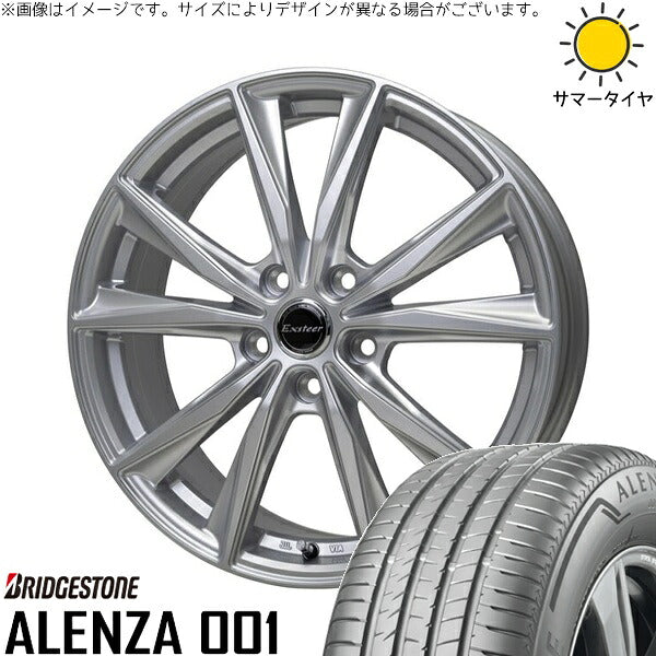 ブリヂストン アレンザ 001 235/60R18 + エクスターST シルバー 18インチ 8J +42 5H114.3P サマー・ホイール4本セット。1枚目。