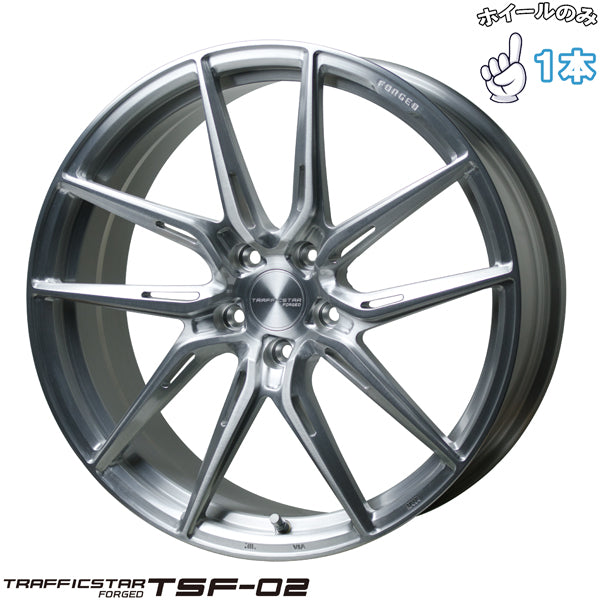 19インチ アルミホイール 5穴114.3 | ホットスタッフ トラフィックスター TSF02 8J +42 1本