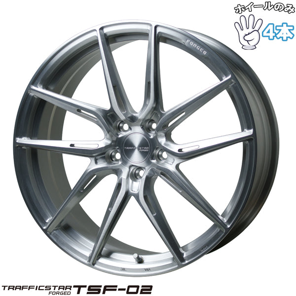 19インチ アルミホイール 5穴114.3 | ホットスタッフ トラフィックスター TSF02 8J +42 4本セット