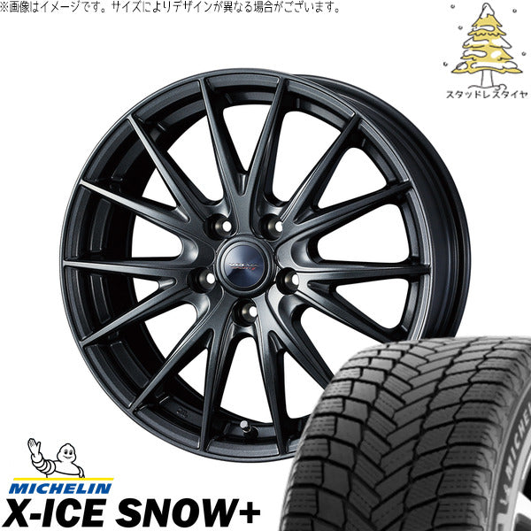 ミシュラン エックスアイス スノー+ 235/55R18 + ヴェルヴァ スポルト2 ディープメタル2 18インチ 7J +40 5H114.3P スタッドレス・ホイール4本セット。1枚目。