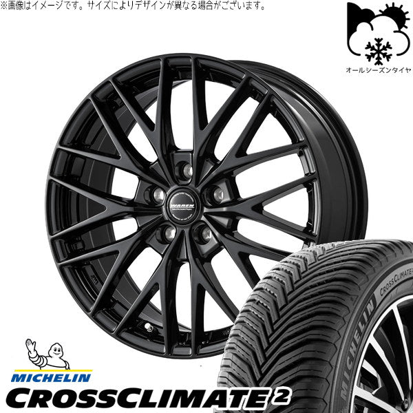 ミシュラン CROSSCLIMATE 2 SUV 235/55R19 + ヴァーレン W07 メタリックブラック 19インチ 7.5J +38 5H114.3P オールシーズン・ホイール4本セット。1枚目。
