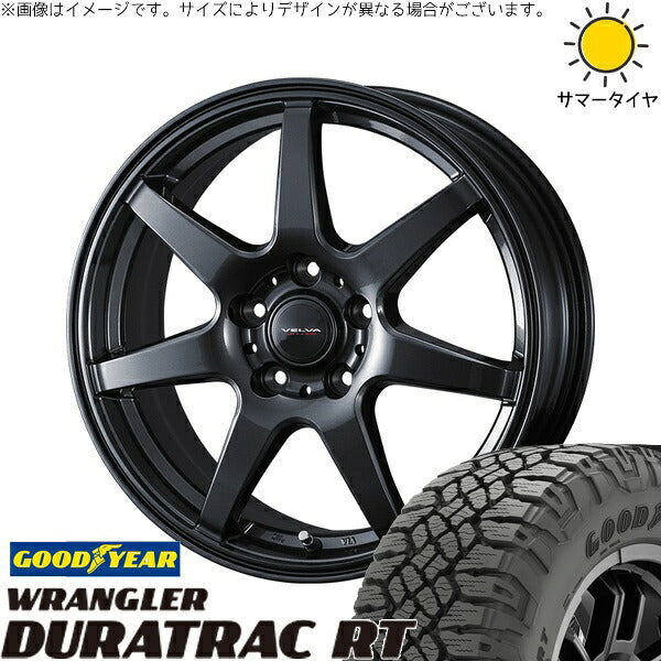 グッドイヤー ラングラー デュラトラック RT 245/65R17 + ヴェルヴァ ワンダー ディープメタル 17インチ 7J +39 5H114.3P サマー・ホイール4本セット。1枚目。