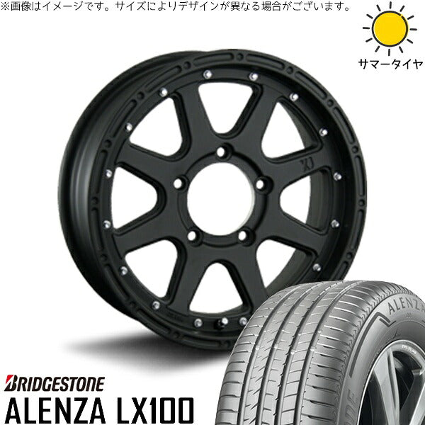 ブリヂストン アレンザ LX100 285/60R18 + エクストリームJ フラットブラック 18インチ 8J +50 5H150P サマー・ホイール4本セット。1枚目。