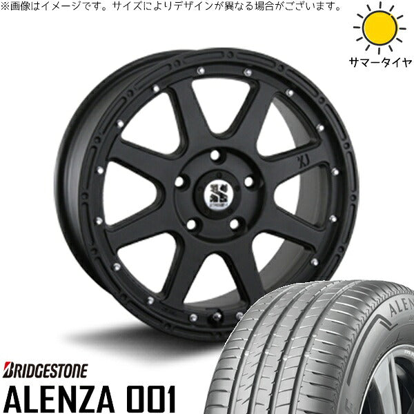 ブリヂストン アレンザ 001 235/50R18 + エクストリームJ フラットブラック 18インチ 8J +40 5H114.3P サマー・ホイール4本セット。1枚目。