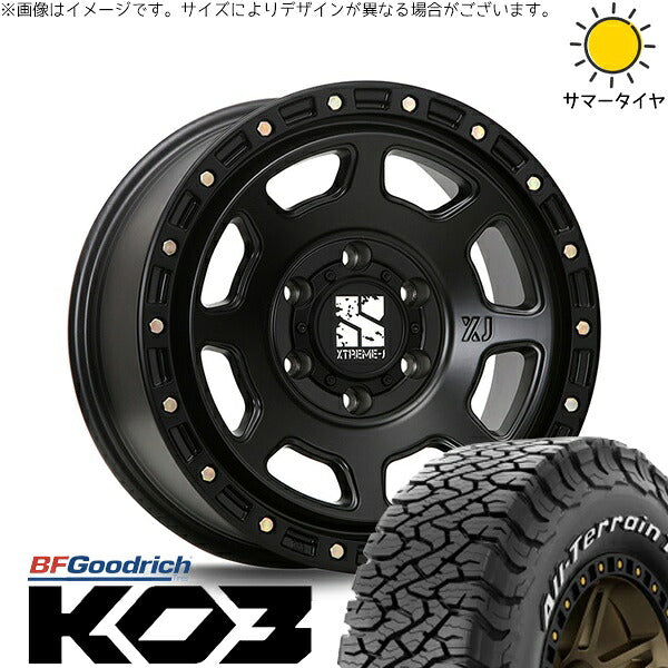 BFグッドリッチ オールテレーン T/A KO3 215/65R16 + エクストリームJ XJ07 サテンブラック 16インチ 6.5J +38 6H139.7P サマー・ホイール4本セット。1枚目。