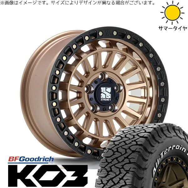 BFグッドリッチ オールテレーン T/A KO3 225/65R17 + XTREME-J XJ08 マットブロンズ/ブラックリム 17インチ 7.5J +42 5H114.3P サマー・ホイール4本セット。1枚目。