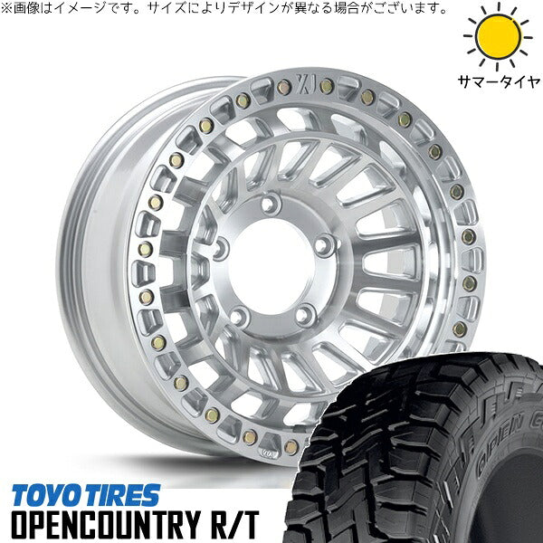 トーヨータイヤ オープンカントリー R/T 215/70R16 + XTREME-J XJ08 グロスマシンド 16インチ 6J -5 5H139.7P サマー・ホイール4本セット。1枚目。