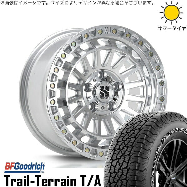 BFグッドリッチ トレイルテレーン T/A 225/65R17 + XTREME-J XJ08 グロスマシンド 17インチ 7.5J +42 5H114.3P サマー・ホイール4本セット。1枚目。