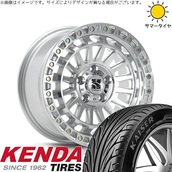 ケンダ カイザー KR20 235/45R17 + XTREME-J XJ08 グロスマシンド 17インチ 7.5J +42 5H114.3P サマー・ホイール4本セット。1枚目。