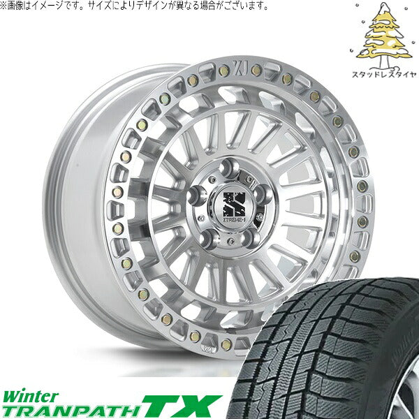 トーヨータイヤ ウィンタートランパス TX 215/65R16 + XTREME-J XJ08 グロスマシンド 16インチ 7J +35 5H114.3P スタッドレス・ホイール4本セット。1枚目。