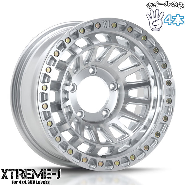 ジムニー JB6416インチ アルミホイール 5穴139.7 | MLJ エクストリームJ XJ08 グロスマシンド 5.5J 4本セット 正規品
