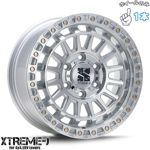 ランクル250/300 LX GX17インチ アルミホイール 6穴139.7 | MLJ エクストリームJ XJ08 グロスマシンド 8J 1本のみ 正規品