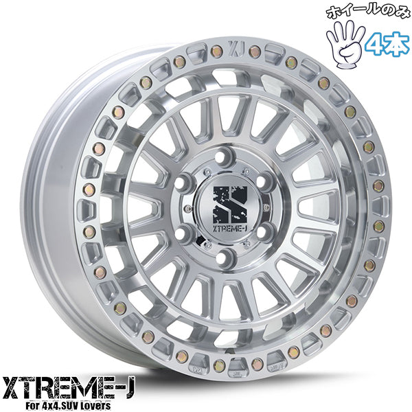 ランクル250/300 LX GX17インチ アルミホイール 6穴139.7 | MLJ エクストリームJ XJ08 グロスマシンド 8J 4本セット 正規品