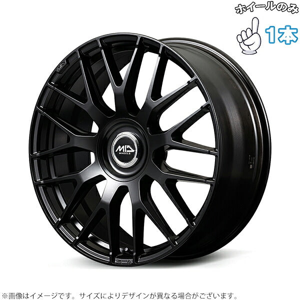 MIDエクスクルーシブ 029M セミグロスブラック 1本。代表画像。穴数・サイズは商品仕様をご確認ください。