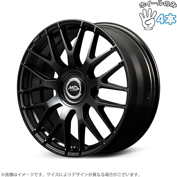 MIDエクスクルーシブ 029M セミグロスブラック 4本。代表画像。穴数・サイズは商品仕様をご確認ください。