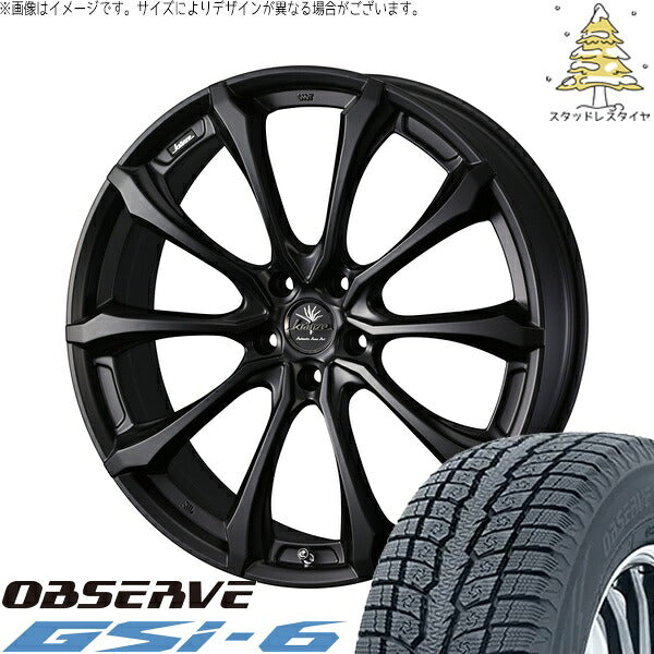 トーヨータイヤ オブザーブ Gsi-6 235/60R18 ＋ クレンツェ ヴェルサム 030EVO マットブラック 18インチ 7.5J +38 5H114.3P スタッドレス・ホイール4本セット。1枚目。