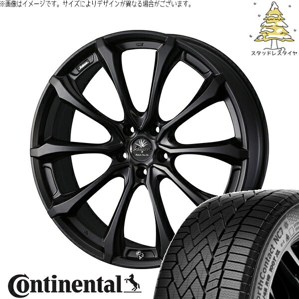 コンチネンタル ノースコンタクト NC7 225/45R18 ＋ クレンツェ ヴェルサム 030EVO マットブラック 18インチ 7.5J +48 5H100P スタッドレス・ホイール4本セット。1枚目。