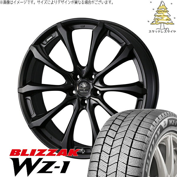 ブリヂストン ブリザック WZ-1 235/50R18 ＋ クレンツェ ヴェルサム 030EVO マットブラック 18インチ 7.5J +38 5H114.3P スタッドレス・ホイール4本セット。1枚目。
