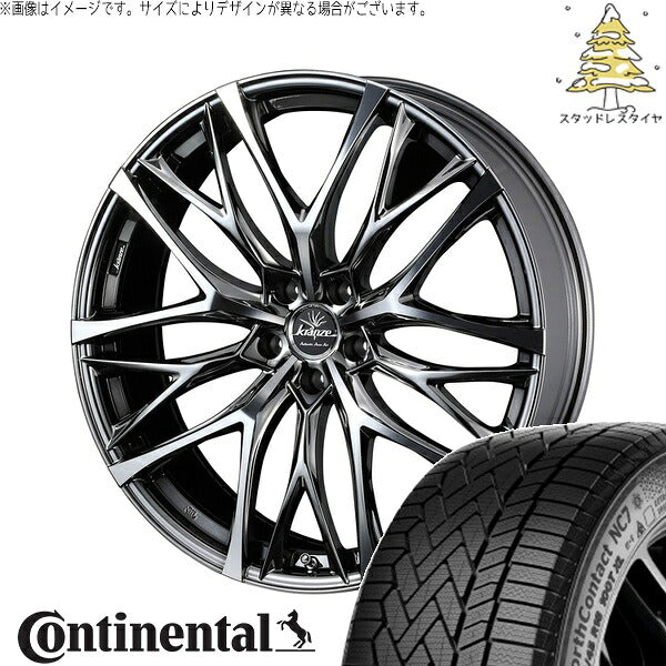 コンチネンタル ノースコンタクト NC7 235/50R20 ＋ クレンツェ ウィーバル 100EVO SBC/ポリッシュ 20インチ 8.5J +40 5H114.3P スタッドレス・ホイール4本セット。1枚目。