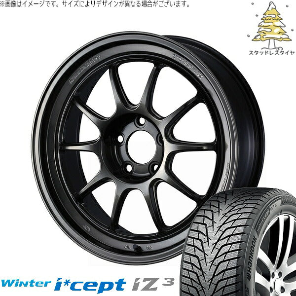 ハンコック ウィンターアイセプト IZ3 W636 235/50R18 ＋ ウェッズスポーツ TC-105X DSR EJチタン 18インチ 8.5J +43 5H114.3P スタッドレス・ホイール4本セット。1枚目。