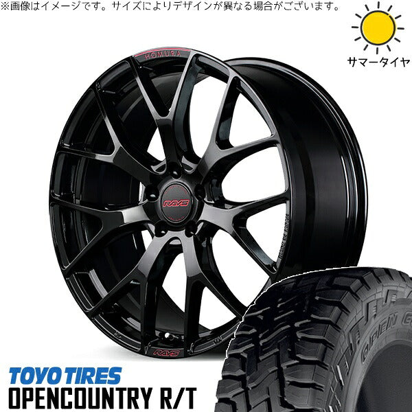 トーヨータイヤ オープンカントリー R/T 225/65R17 ＋ ホムラ 2X7 FT SPEC-M グロッシーブラック 17インチ 7J +50 5H100P サマー・ホイール4本セット。1枚目。