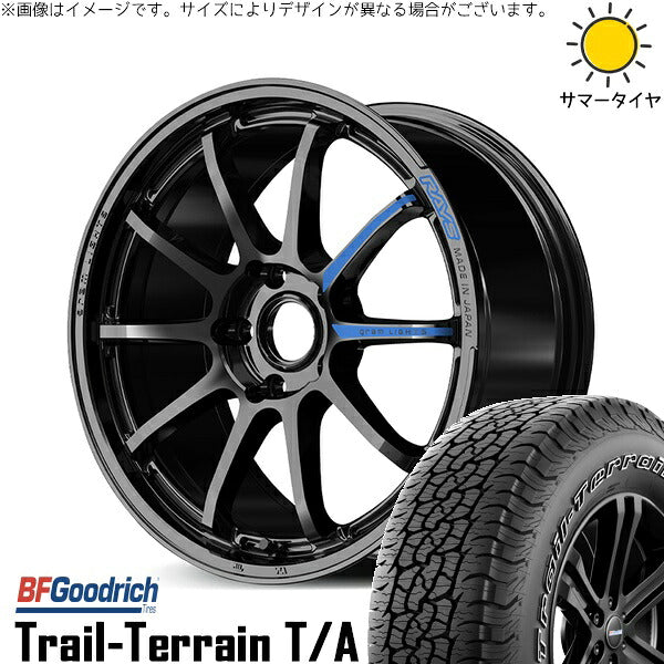 BFグッドリッチ トレイルテレーン T/A 235/65R17 ＋ グラムライツ 57NR SPEC-M グロッシーブラック 17インチ 7J +37 5H114.3P サマー・ホイール4本セット。1枚目。